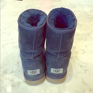 Low Ugg Boots Navy Blue Barely Used